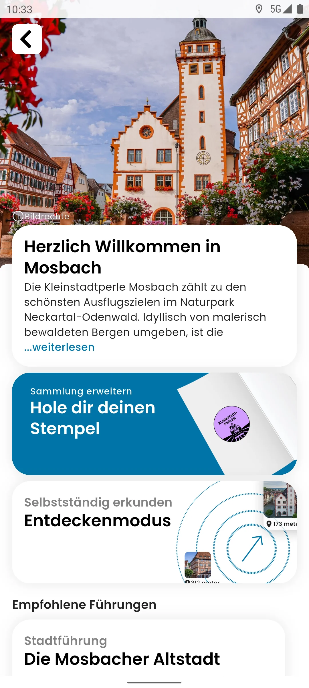 zeigmal App Screenshot – Mosbach