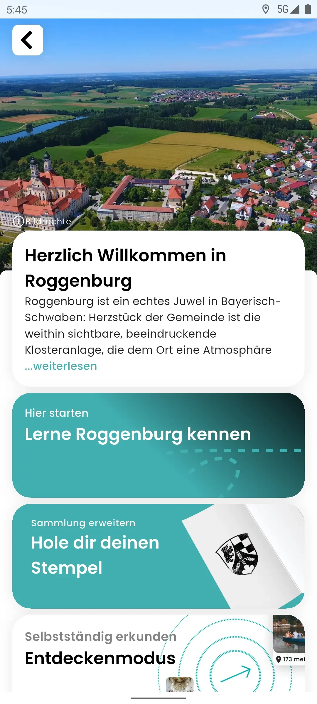 zeigmal App Screenshot – Roggenburg