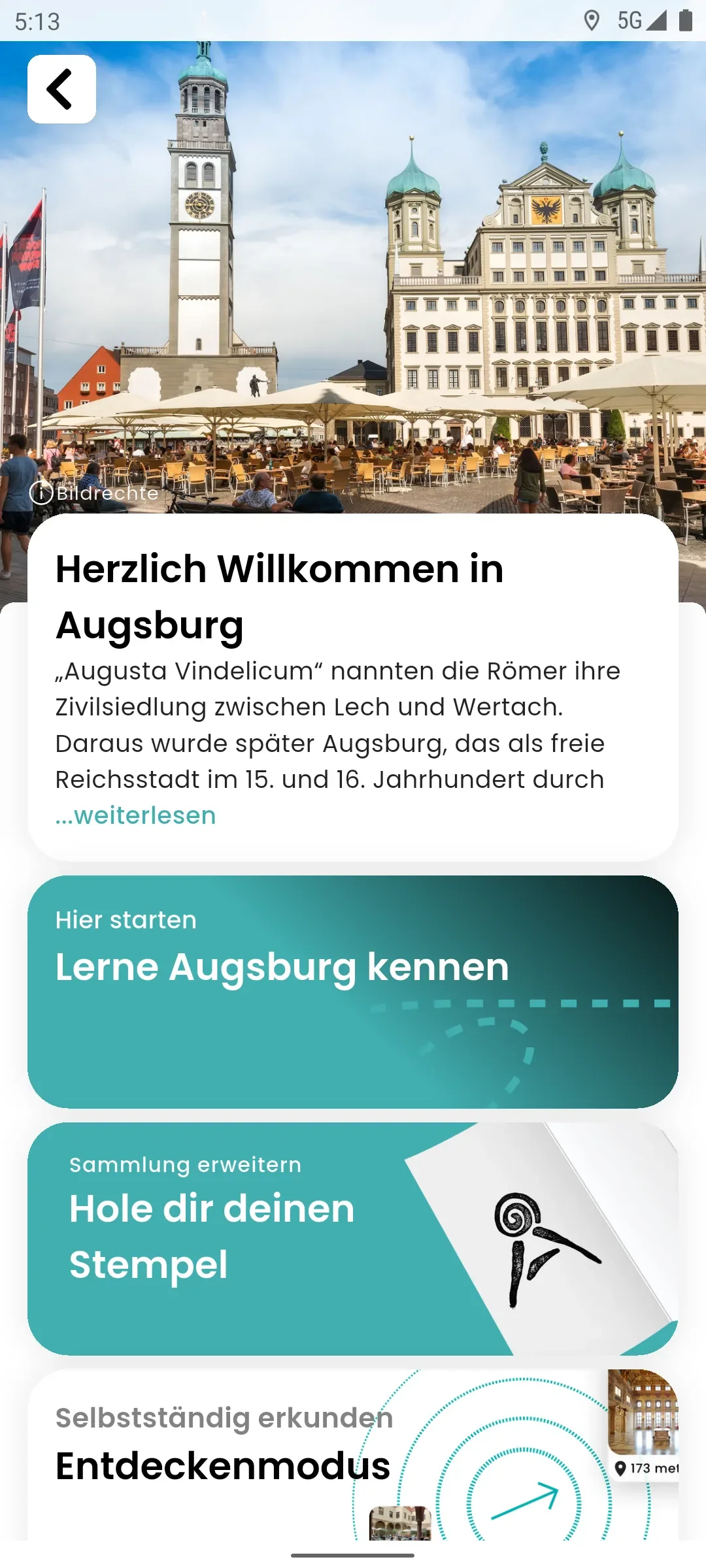 zeigmal App Screenshot – Augsburg