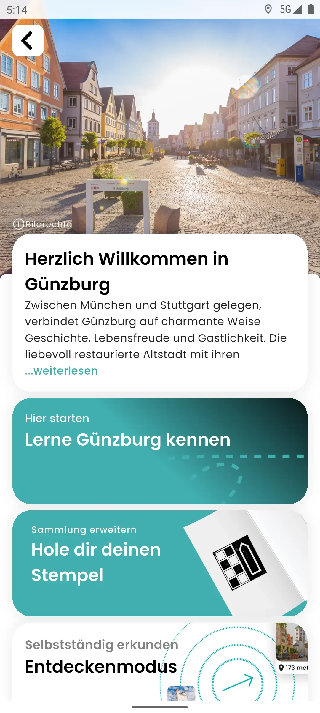zeigmal App Screenshot – Günzburg