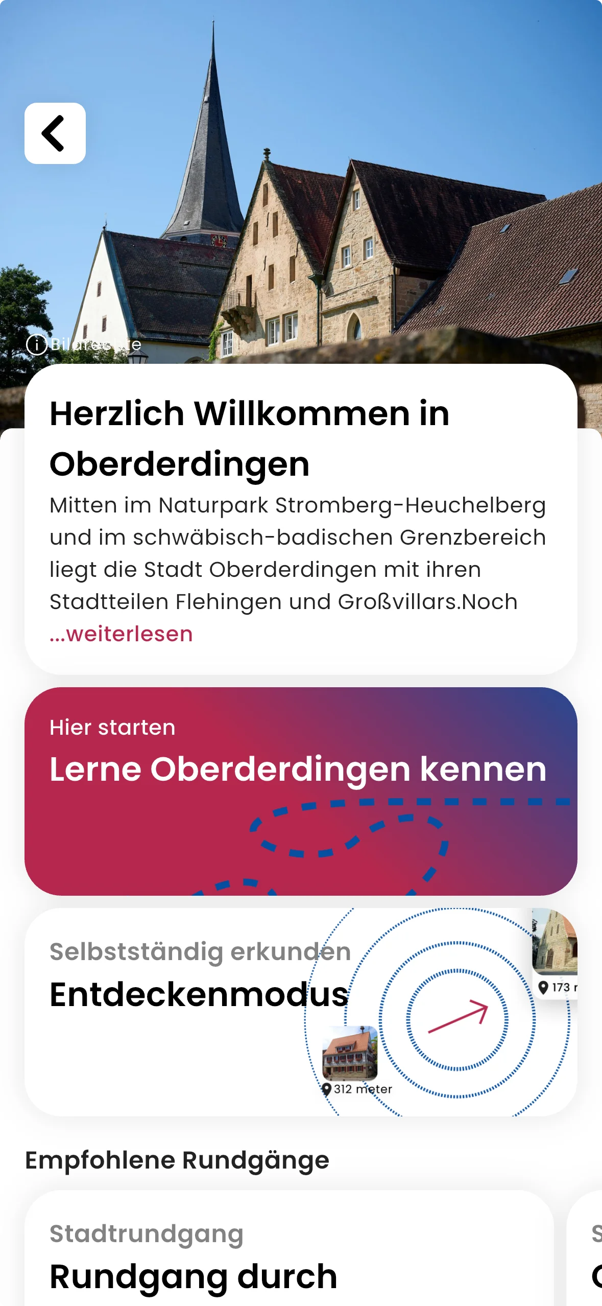 zeigmal App Screenshot – Oberderdingen