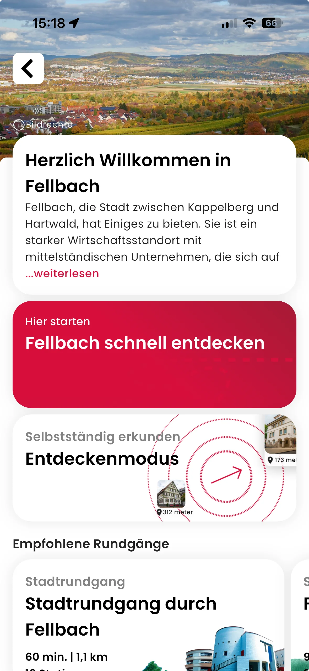 zeigmal App Screenshot – Fellbach