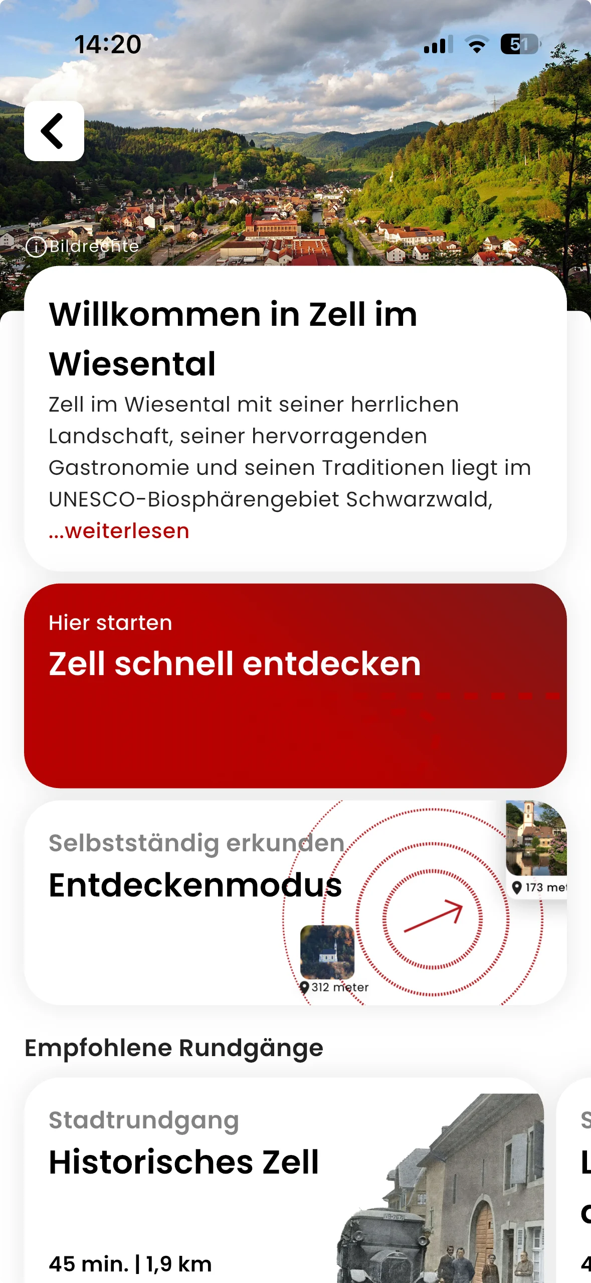 zeigmal App Screenshot – Zell im Wiesental