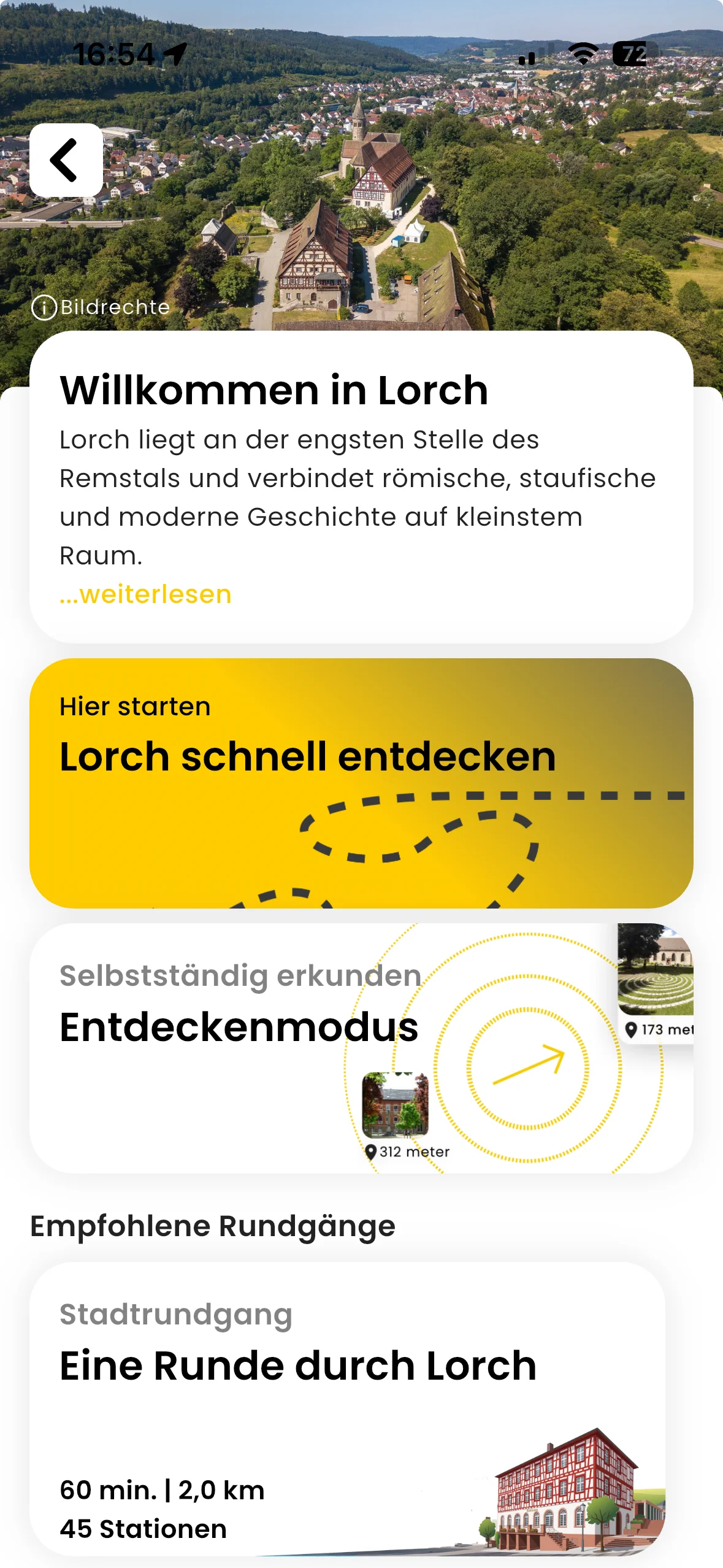 zeigmal App Screenshot – Lorch