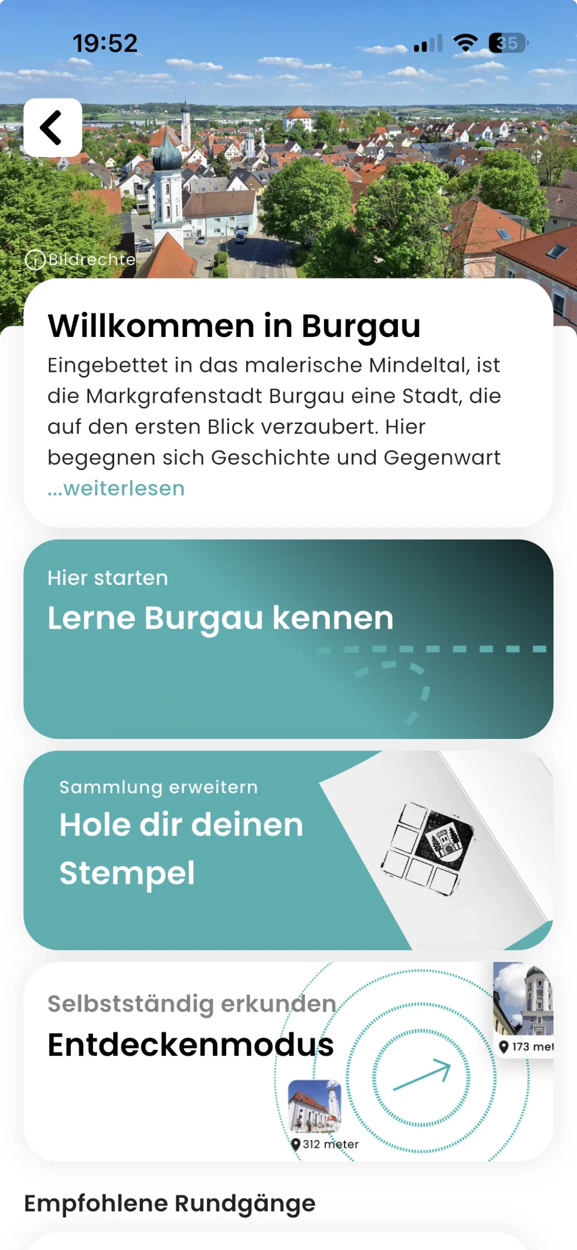 zeigmal App Screenshot – Burgau