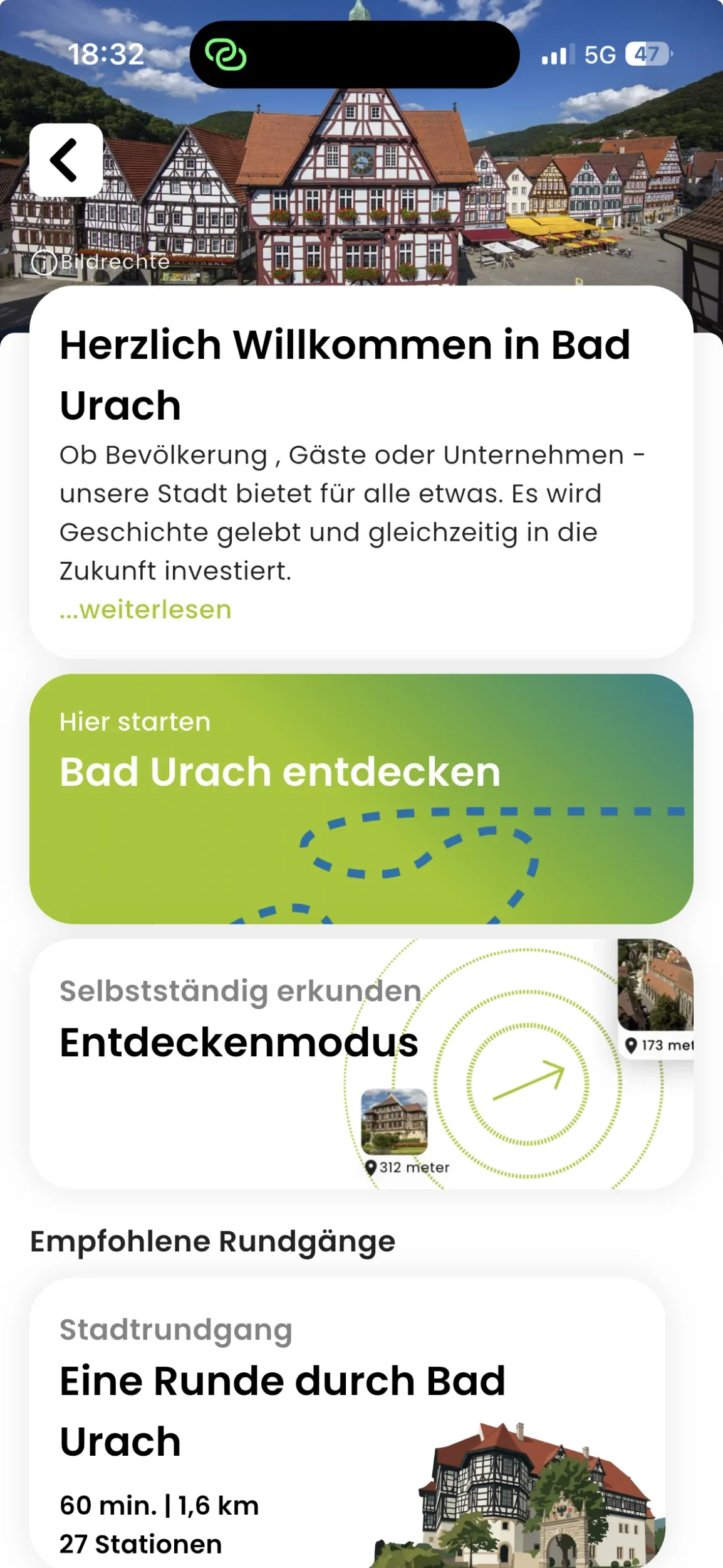 zeigmal App Screenshot – Bad Urach