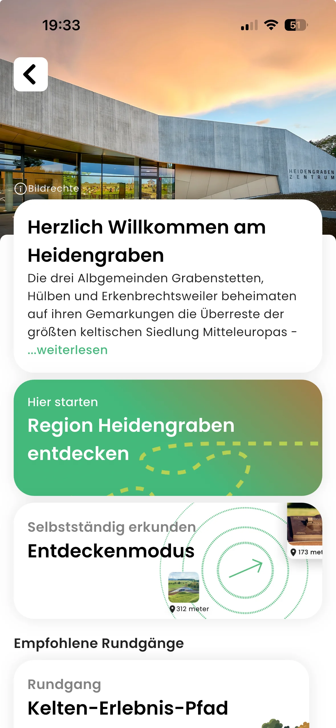 zeigmal App Screenshot – Heidengraben