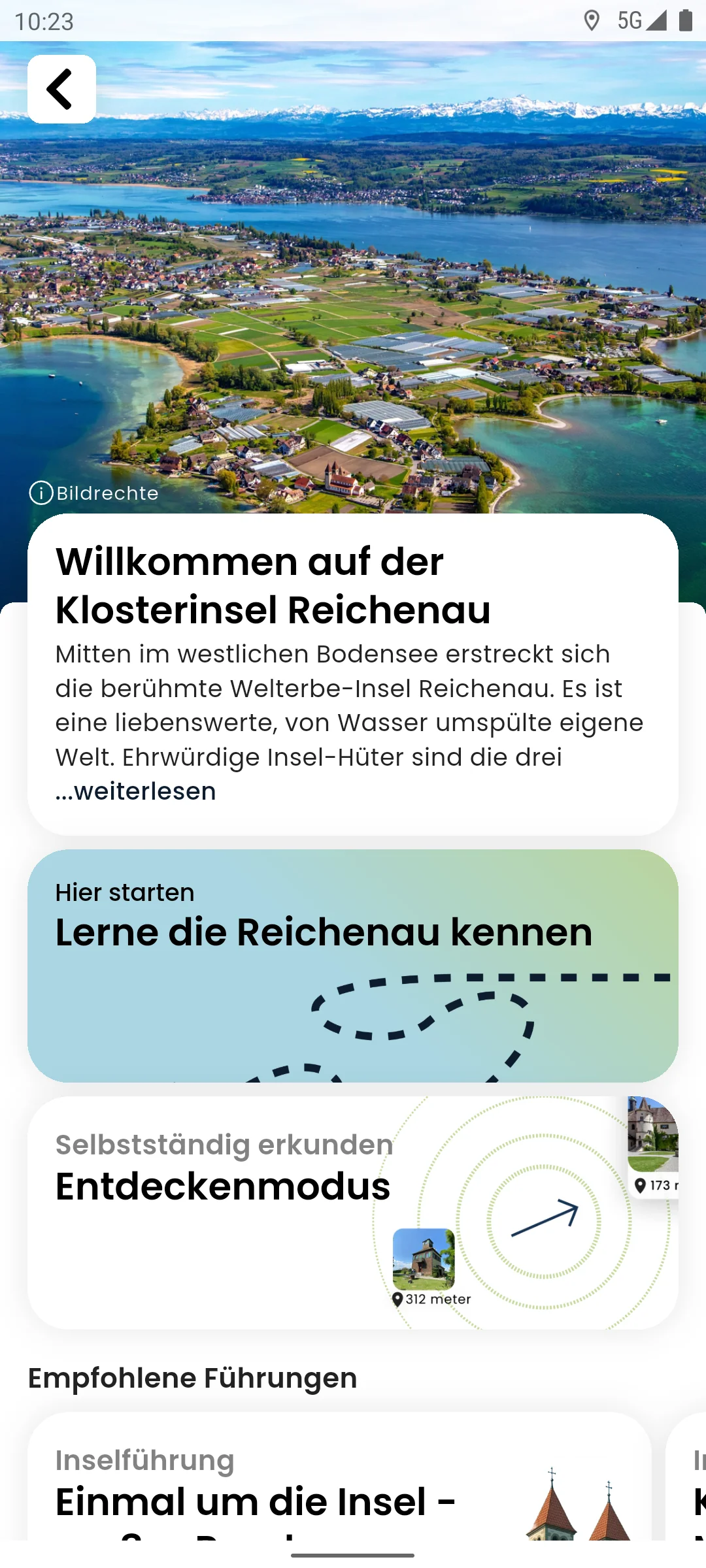 zeigmal App Screenshot – Insel Reichenau