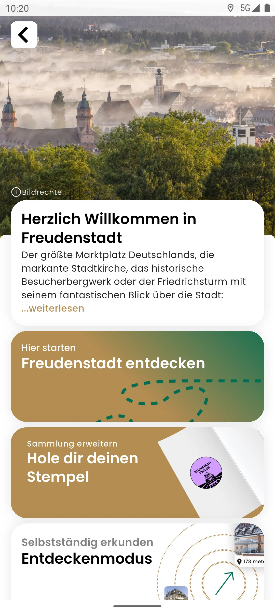zeigmal App Screenshot – Freudenstadt
