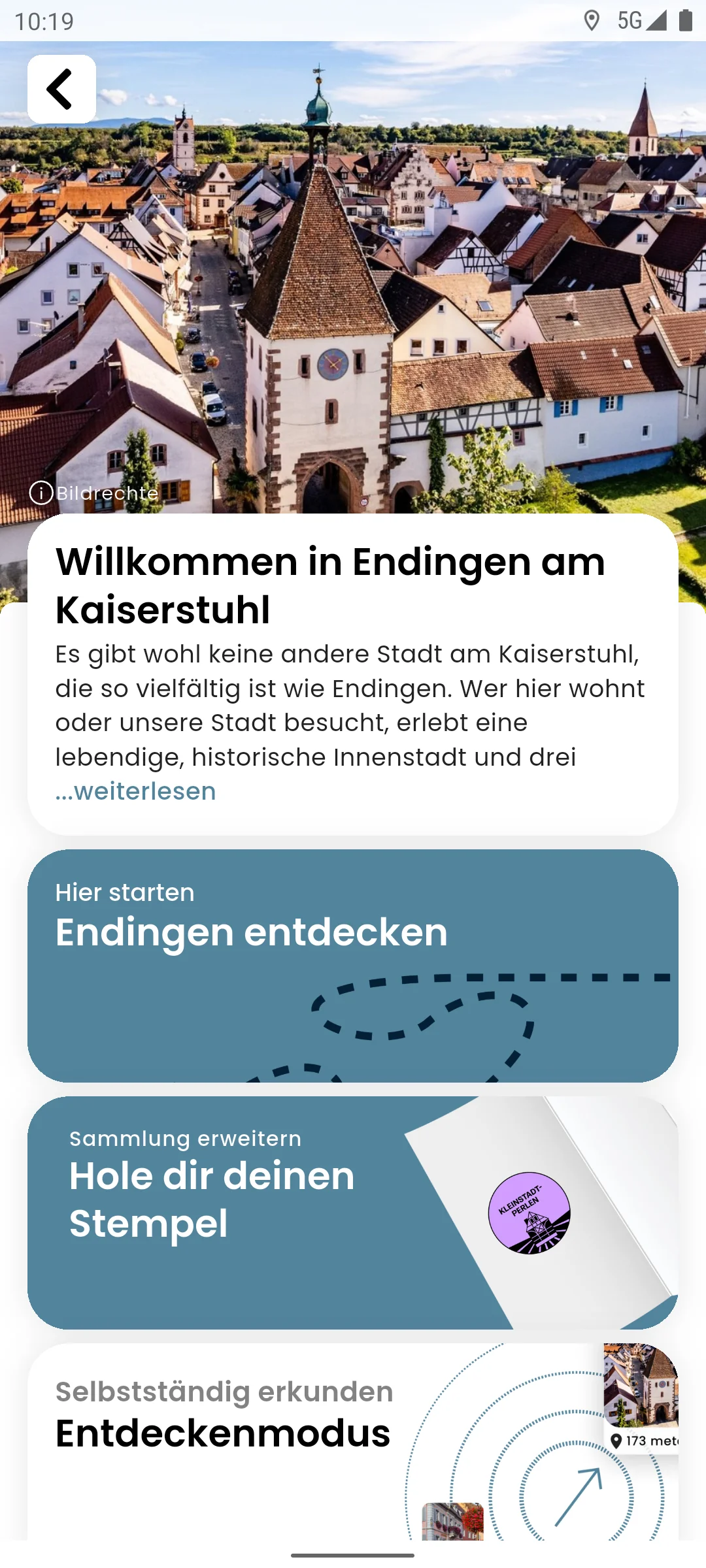 zeigmal App Screenshot – Endingen