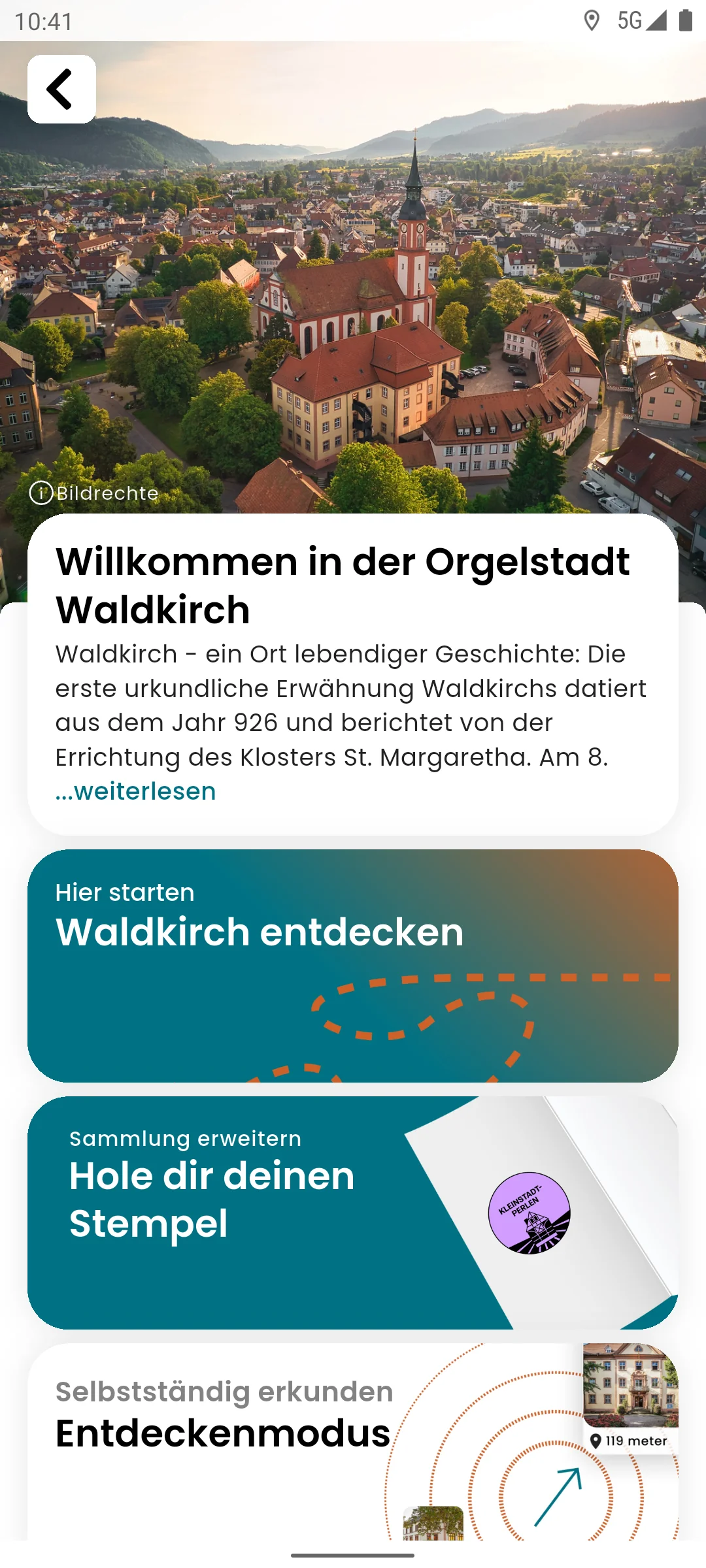 zeigmal App Screenshot – Waldkirch