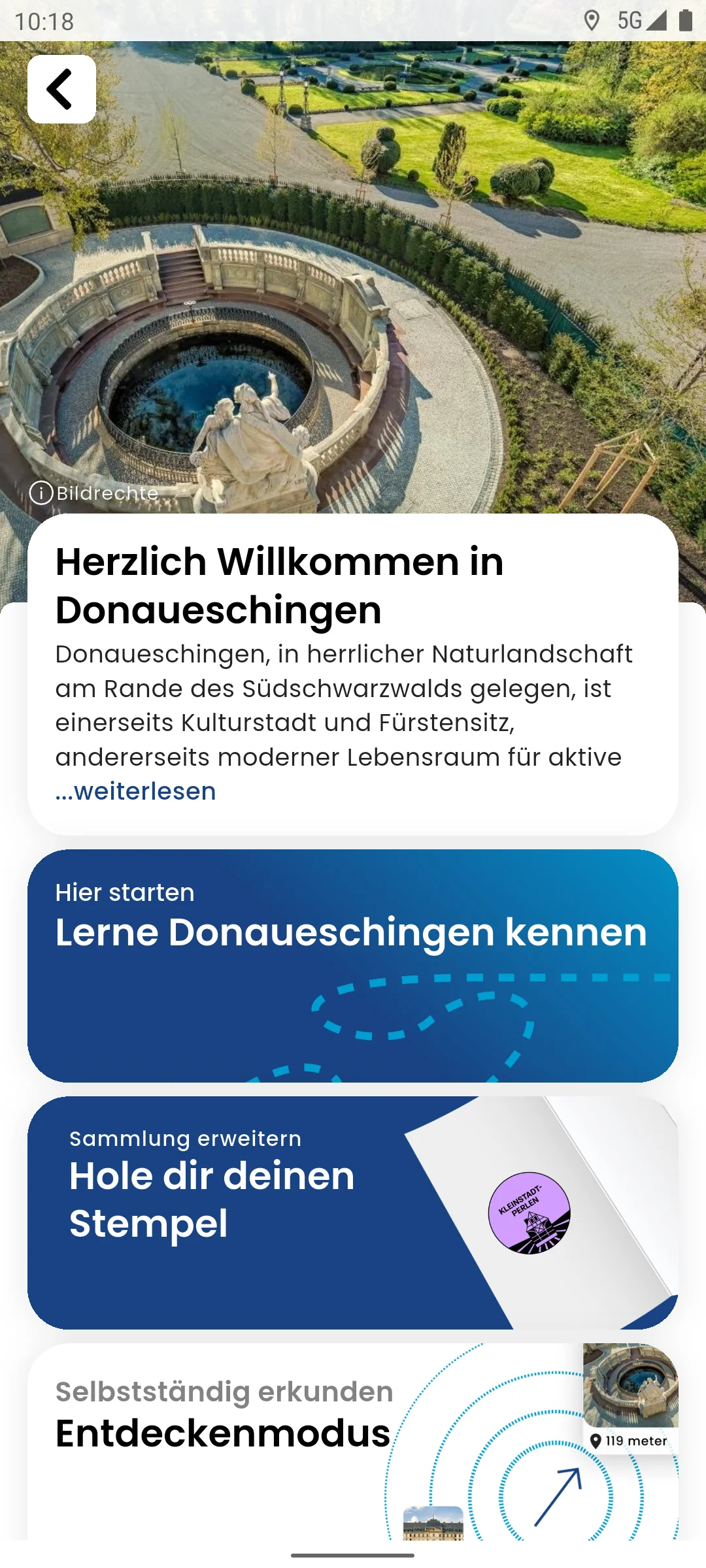 zeigmal App Screenshot – Donaueschingen