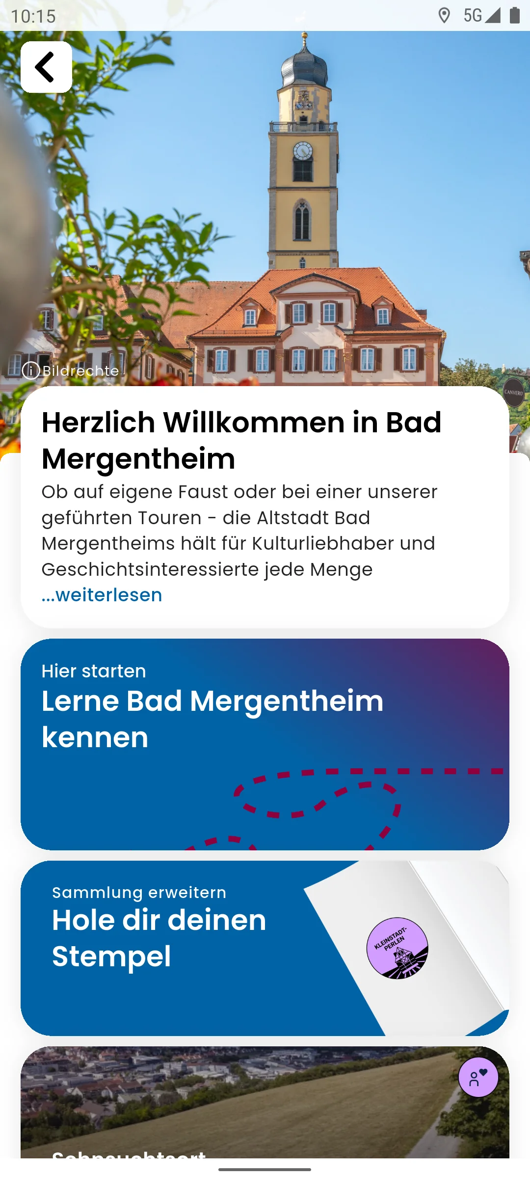 zeigmal App Screenshot – Bad Mergentheim