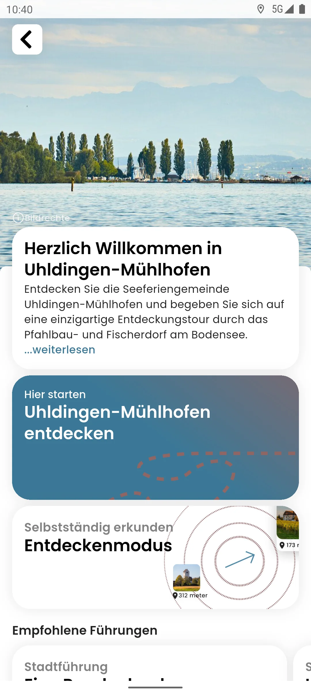 zeigmal App Screenshot – Uhldingen-Mühlhofen
