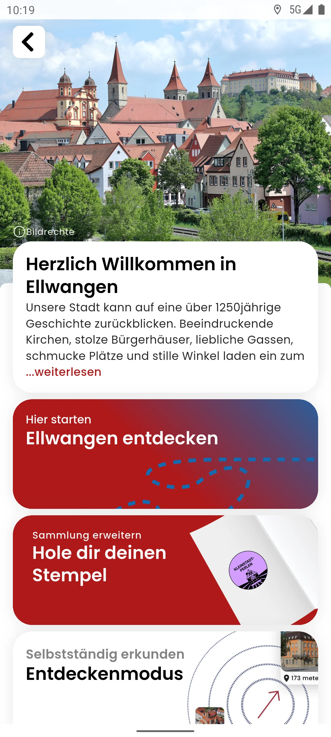 zeigmal App Screenshot – Ellwangen
